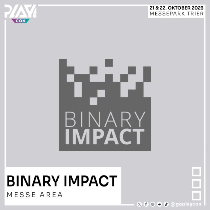 Das Logo vom Spiele und Software Studio Binary Impact.