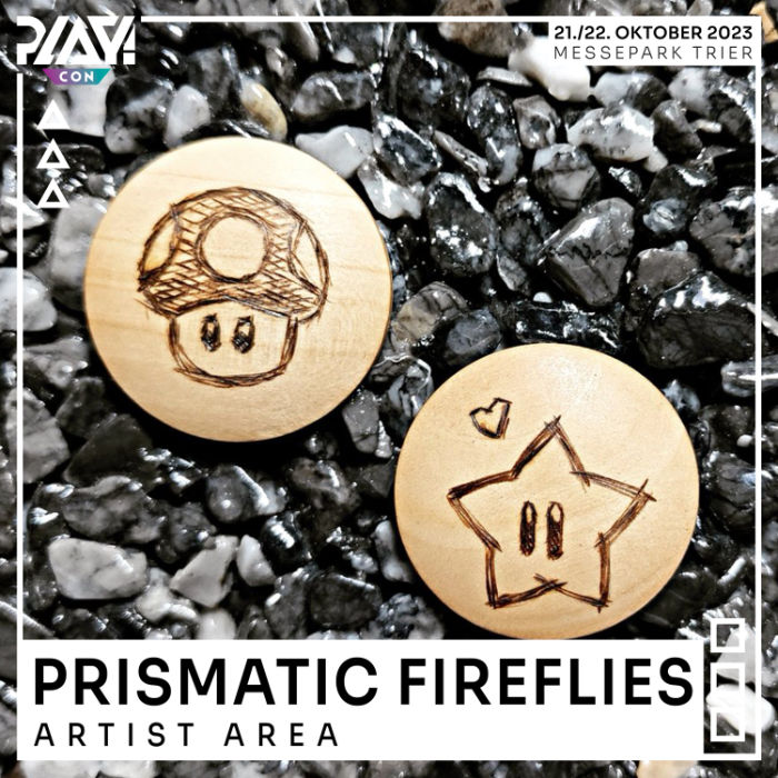 Holzperlen mit Super Mario Motiv von Prismatic Fireflies