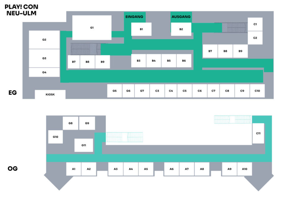 Der provisorische Standplan der PLAY für Neu-Ulm