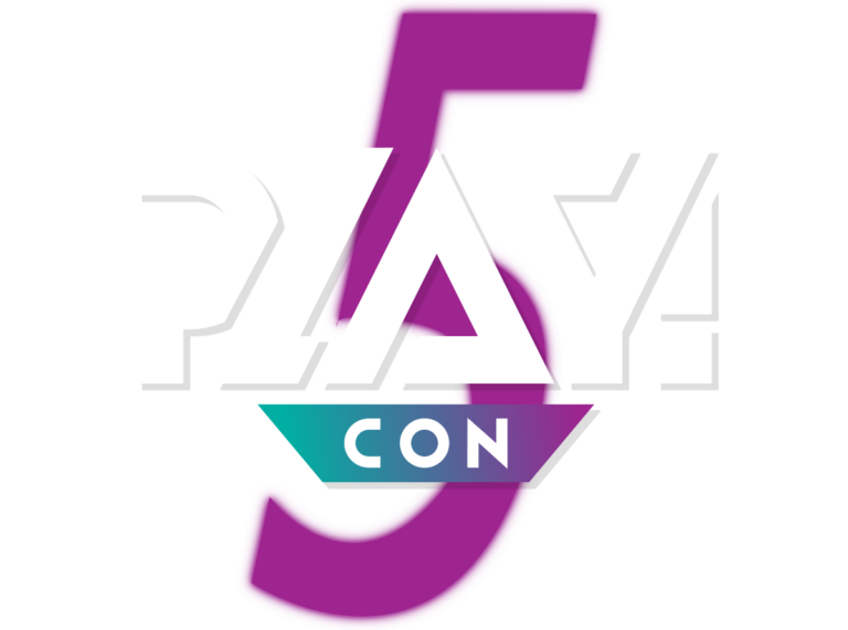 Das Logo der PLAY! Con mit einer 5 dahinter für das kleine Jubiläum